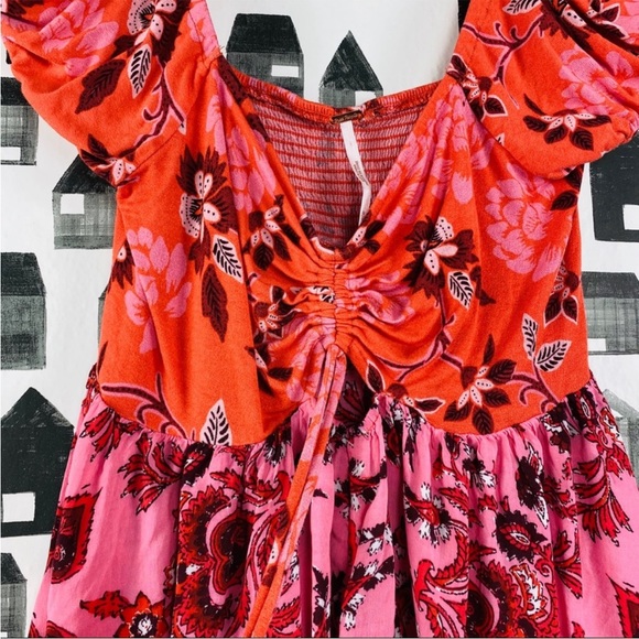 Free People / Paisley Mini Dress (or top) - Picture 4 of 7